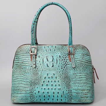 American Darling Tote Crocodile Embossed Genuine Leather Western Women Bag Handbag | for Cute Laptop
